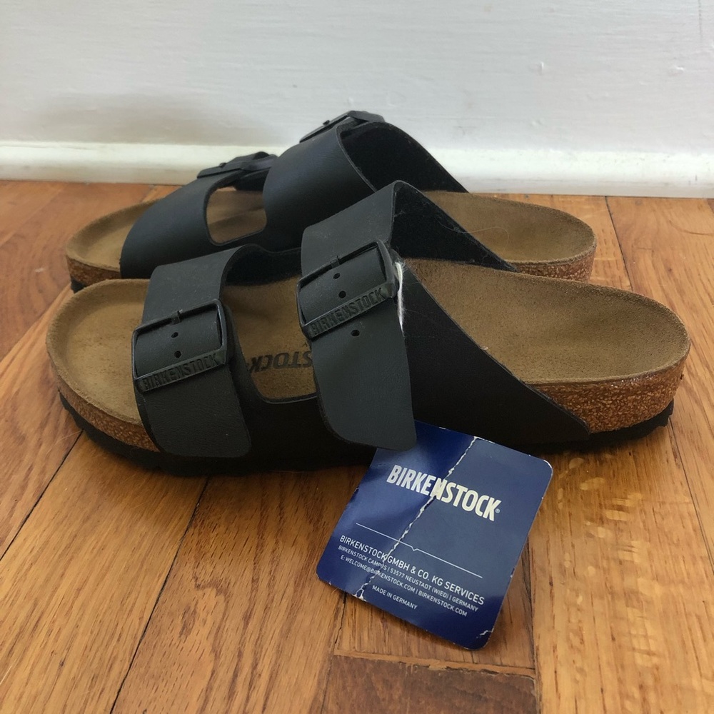 New with tag Black Arizona Birkenstock